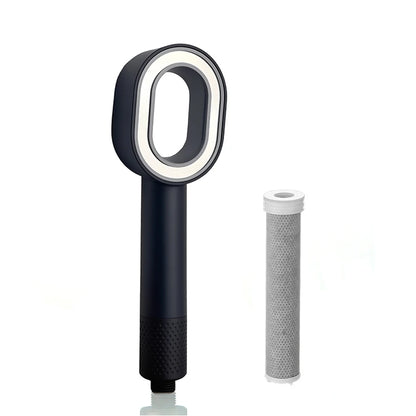 Filter Shower Head Beauty High Pressure Black Hand