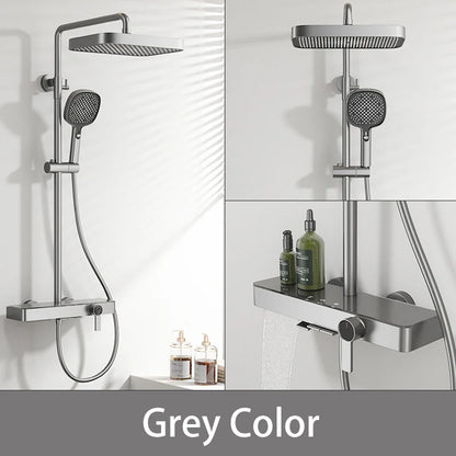 Brushed Gold Cold Bathroom Shower 12 Inch Rain