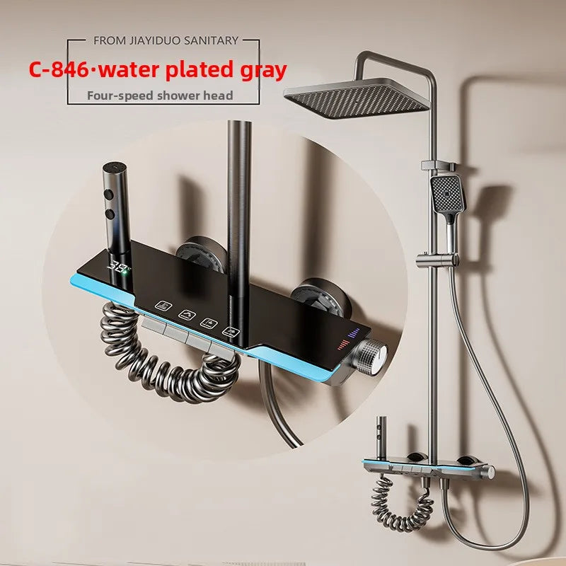 Complete Of Shower System Shower Full Of All-Copper