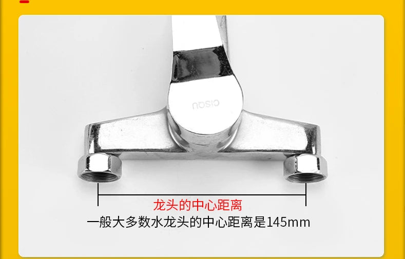 2pcs Brass Shower Faucet Shower Thickened Variable Diameter