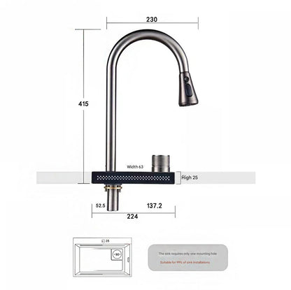 Popular Waterfall Faucet 304 Stainless Steel Cold Rainfall