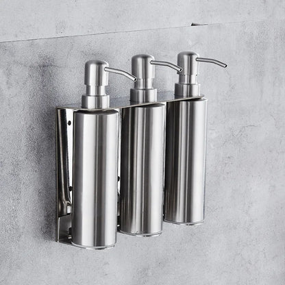 Black Liquid Soap Dispenser Shampoo Hotel Bathroom Wall