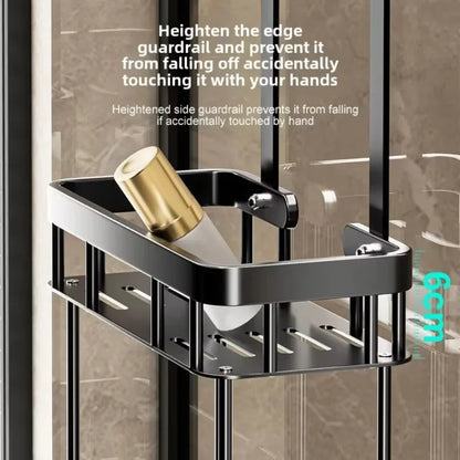 1pc 2-Tier Hanging Shower Caddy Over Door Bathroom