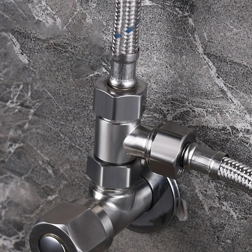 G1/2 Way T-Adapter Bathroom Shower Faucet Water Splitter