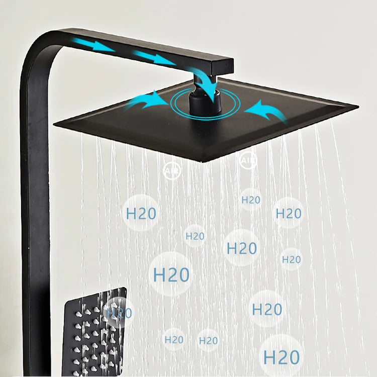 Chrome Digital Bathroom Shower System 10 Inch Stainless