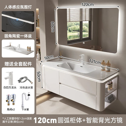 Led Light Ensuite Bathroom Cabinet Basin Designs Mirror