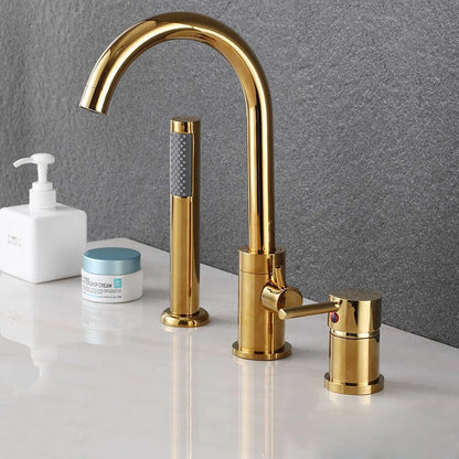 Bathroom Bathtub Shower Faucet Swivel Tub Spout Handhold