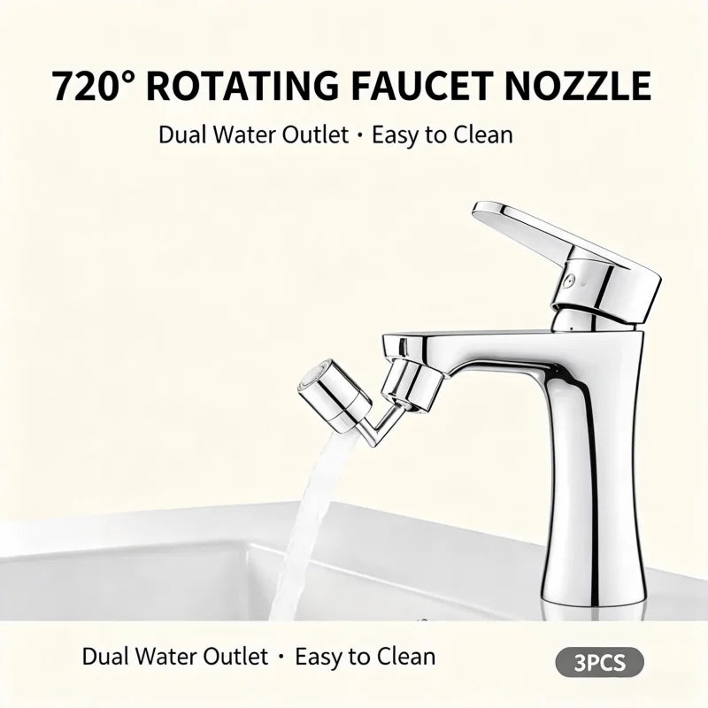 720 Universal Rotating Faucet Aerator Splash Proof Water