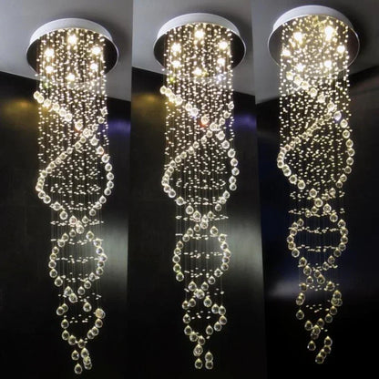 Crystal Led Hanging Lamp Modern Led Chandeliers Light
