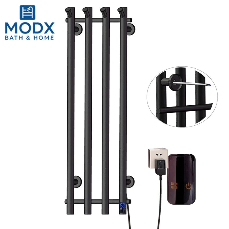 Bathroom Electric Heated Towel Rack 3/4 Bars Bathroom