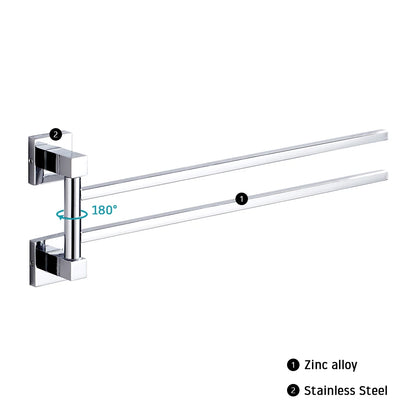 Towel Holder Stainless Steel Swing Arms Towel Rail