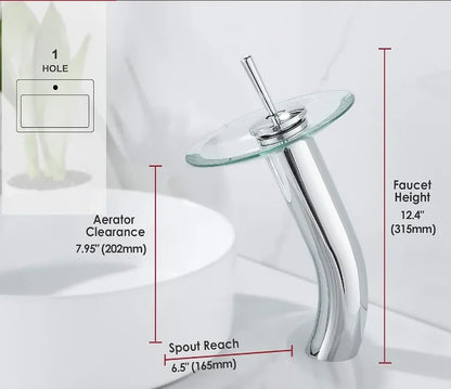 Bathroom Faucets Wash Basin Sink Taps Colorful Glass