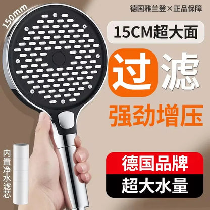 15cm Big Panel High Pressure Shower Head Filter