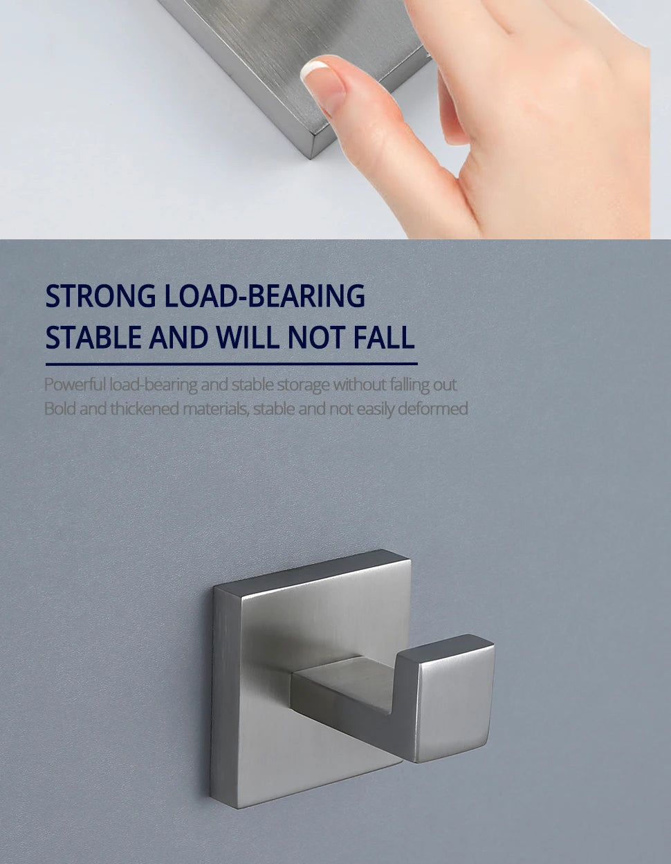 Brushed Nick Wall Nail Robe Hook Bathroom 304