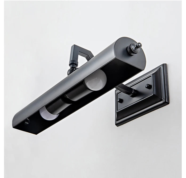 Wall Picture Lamp Led Gold Mirror Headlight Retro