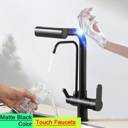 Feiyu Touch Filter Sink Faucet Pull Down Cold