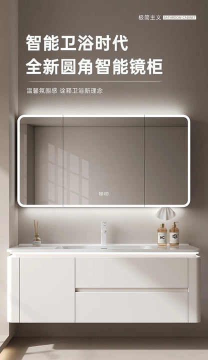 Led Light Ensuite Bathroom Cabinet Basin Designs Mirror