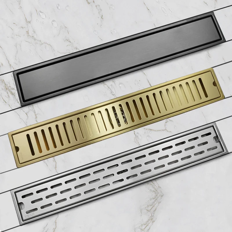304 Stainless Steel Bathroom Drain Brushed Rose Gold
