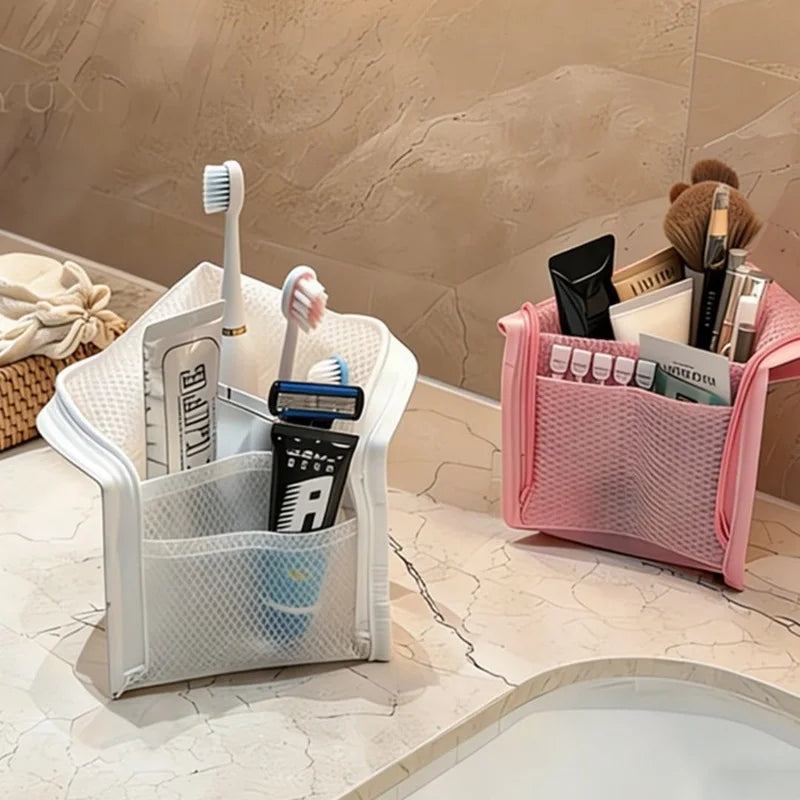 Breathable Mesh Shower Caddy & Makeup Organizer -