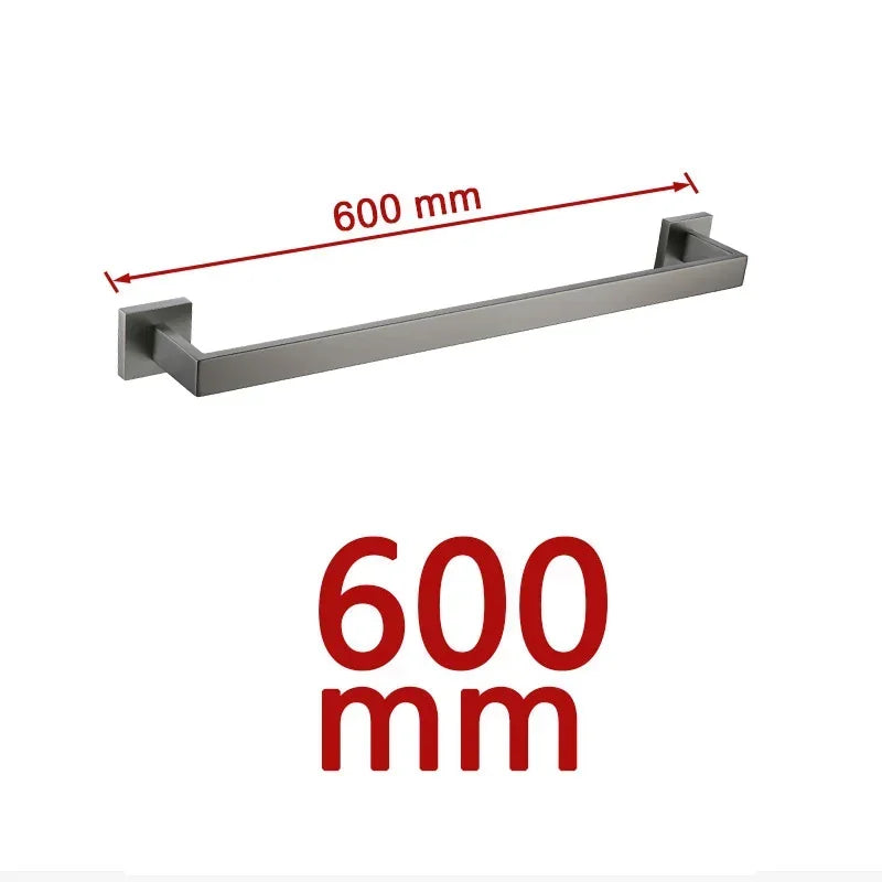 Gunmetal Stainless Steel Bathroom Accessorie Hardware Towel Rack
