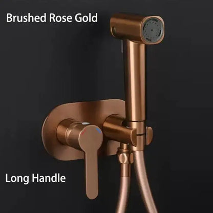 Brass Wall Mount Toilet Bidet Sprayer Faucet Cold