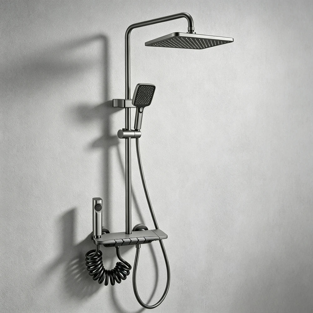 Four Ways Water Outlet Bathroom Shower System Wall