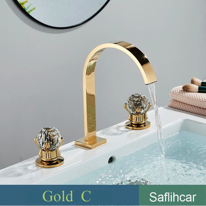 Black Bathroom Basin Faucet Cold Water Mixer Faucets