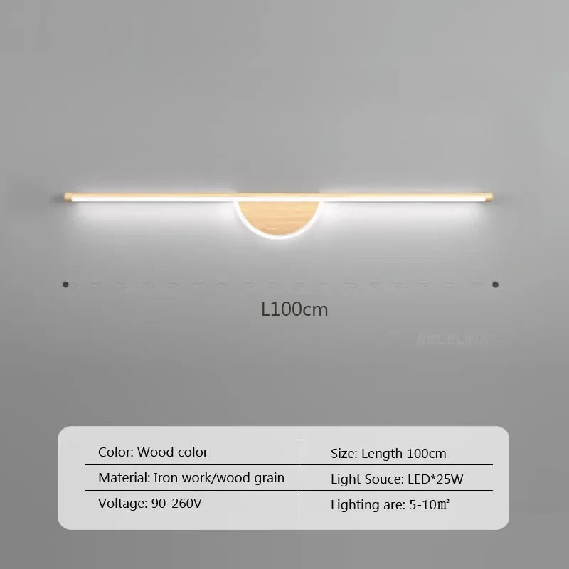 Modern Led Wall Lamp Bathroom Mirror Line Sconce