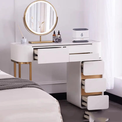 White Modern Vanity Table Living Room Makeup Vanity