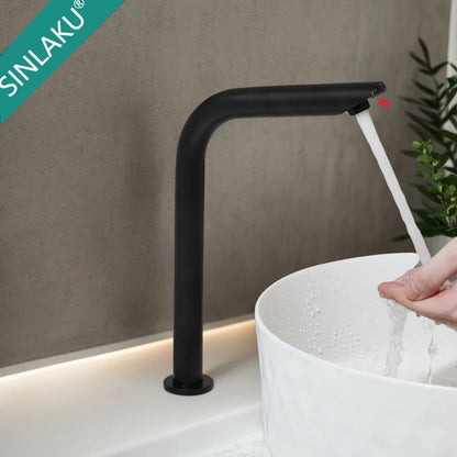 Kemaidi Matte Black Touchless Sensor Bathroom Sink Faucet