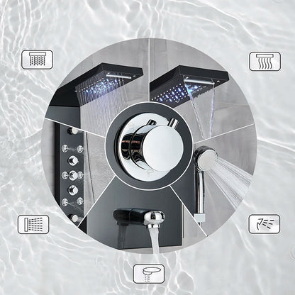 Led Shower Panel Digital Display Shower Faucet System