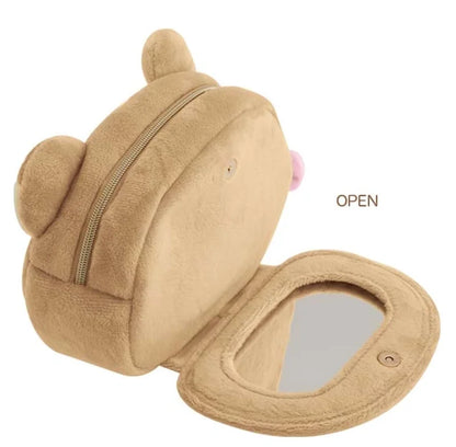 Rilakkuma Korilakkuma Bow Plush Makeup Bag Mirror Storage