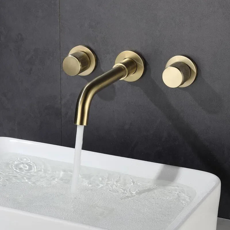 Bathroom Faucet Brushed Gold Bathroom Basin Faucet Cold