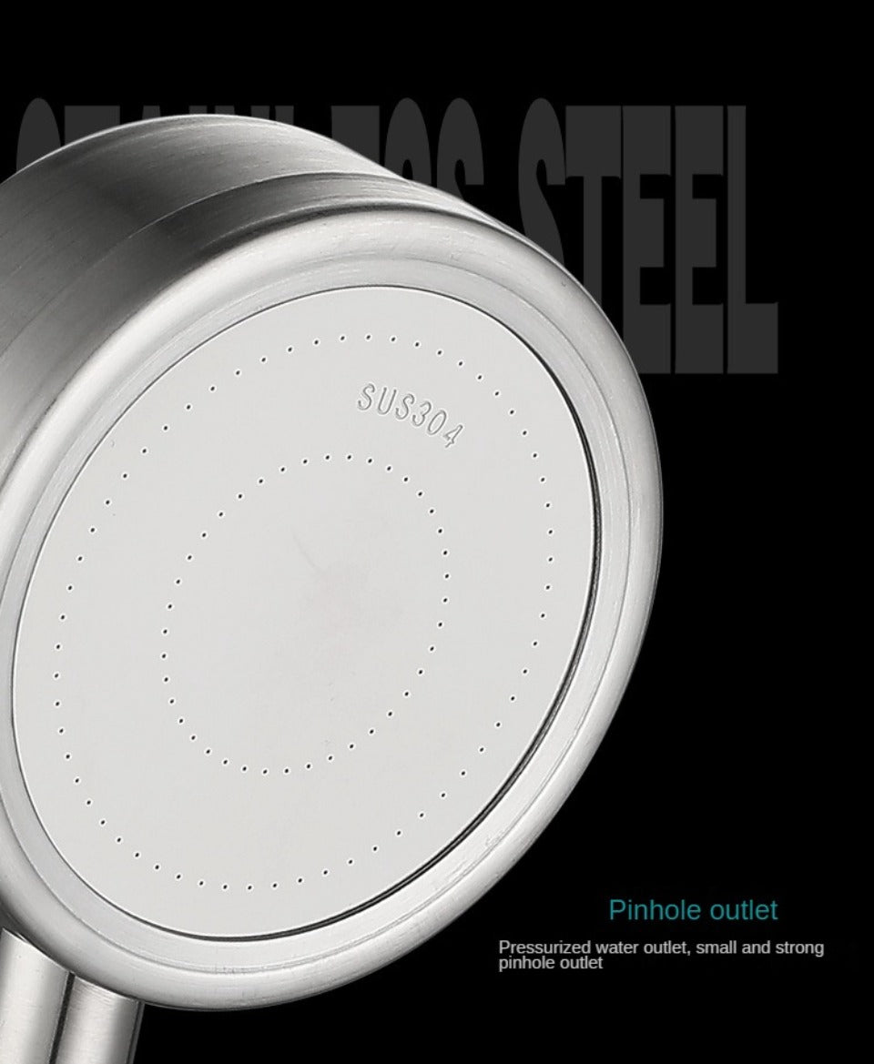 Premium High Pressure Rainfall Shower Combo Stainless Steel