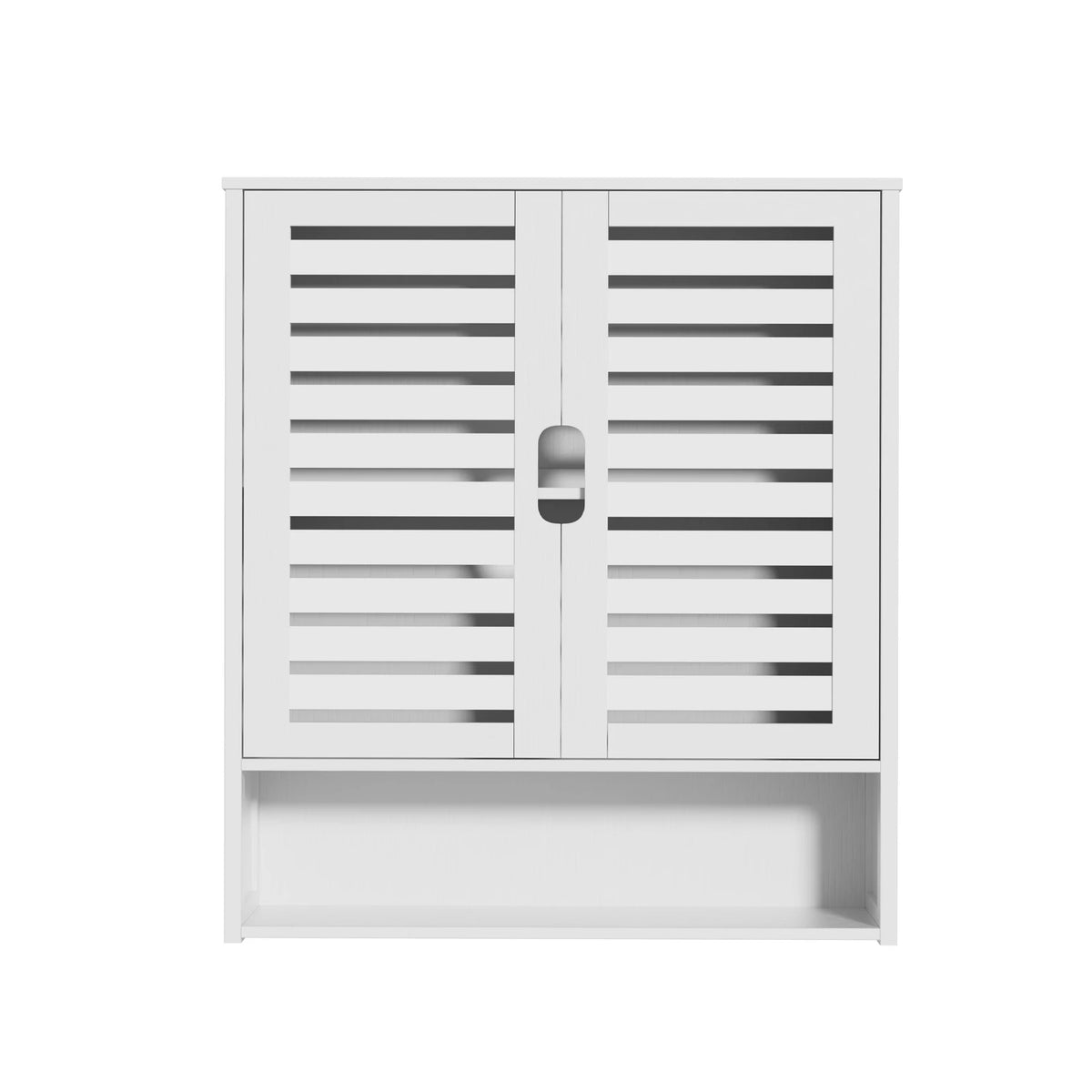 Wall Mounted Bamboo Bathroom Cabinet Storage Shelf Medicine