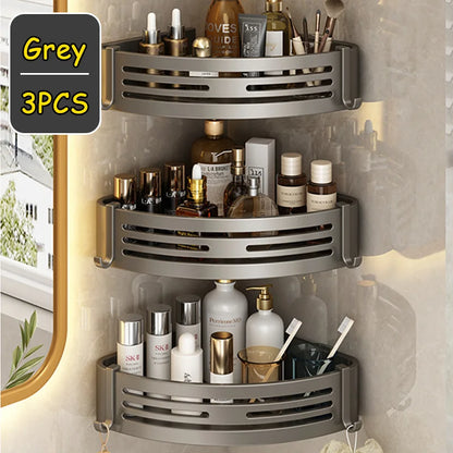 Corner Shower Caddy Adhesive Drilling Installation Options