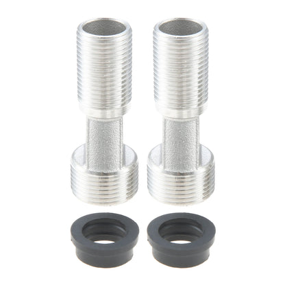 2pcs Adjustable Bathroom Shower Faucet Adapter Brass&Stainless