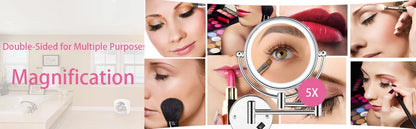Wall Mount Led Lighting Makeup Vanity Mirror Inch