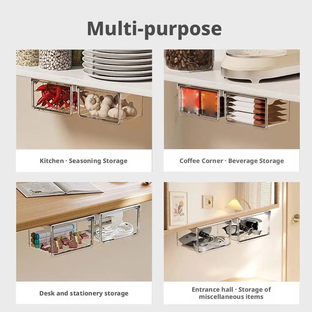 Transparent Bathroom Cotton Stick Makeup Cotton Bathroom Pull-Out