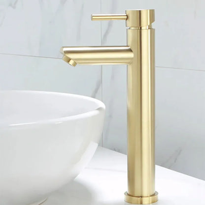 Brushed Gold Bathroom Faucet Modern Lavatory Vanity Sink