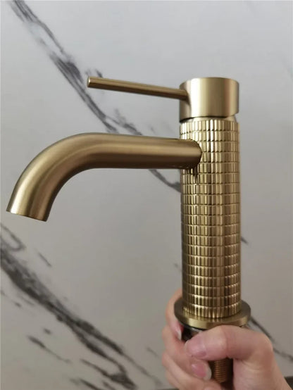 Brushed Rose Gold Bathroom Faucet Brushed Gold Basin