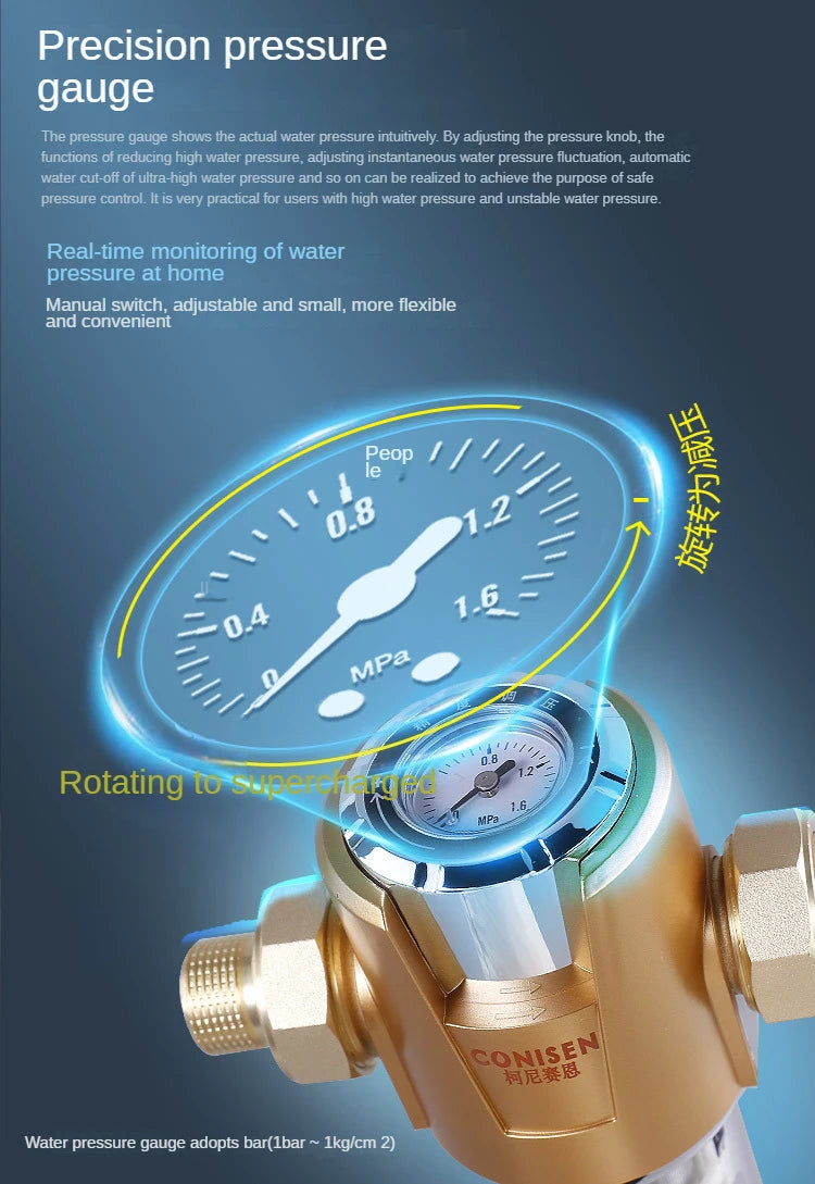 Spin Down Sediment Filter Backwash Whole House Water
