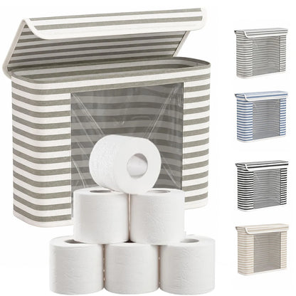 Foldable Toilet Paper Holder Lid Large Capacity Space-Saving
