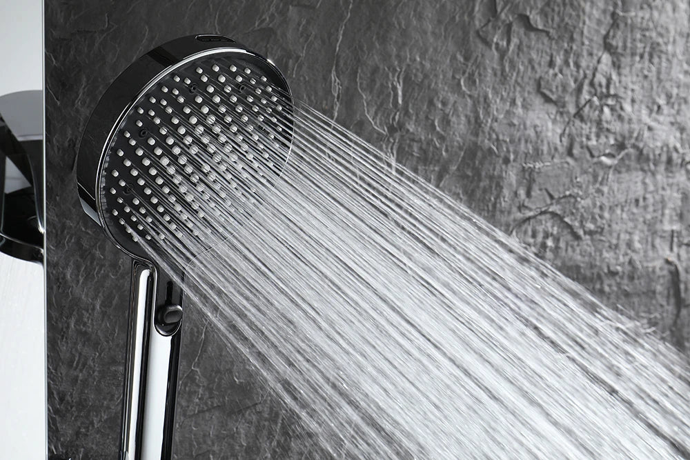 Chrome Digital Piano Bathroom Shower 12 Inch Round