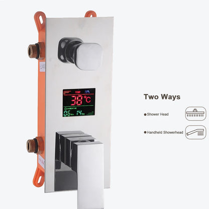 Digital Wall Mounted Shower Mixer Valve 2/3 Way