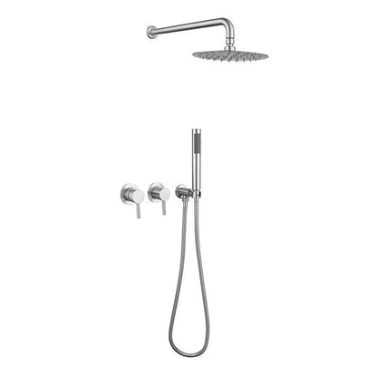 Jieni Rainfall Shower Faucet Brushed Gold Bathroom Shower