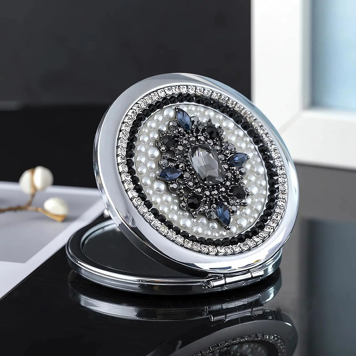 Compact Mirror 1x/2x Magnification Pocket Mirror Women 3inch