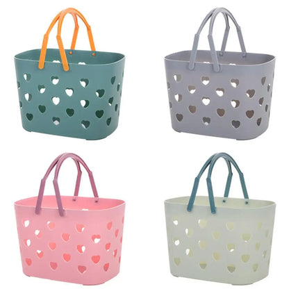 Shower Caddy Drainage Holes Plastic Bath Basket College