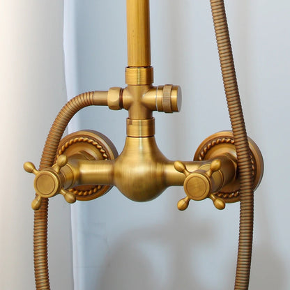 Kemaidi Brass Antique Wall Mount Shower Faucet Handle