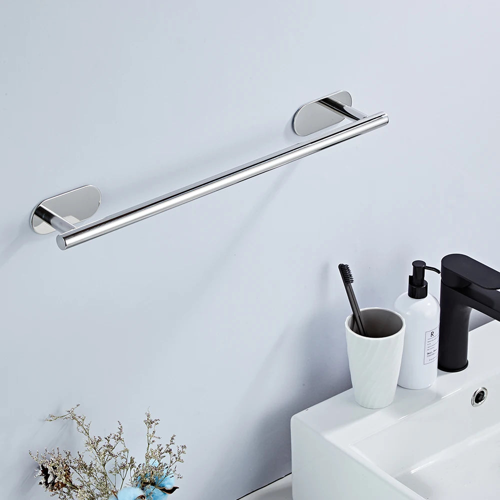 Towel Holder Stainless Steel Self Adhesive Towel Rail